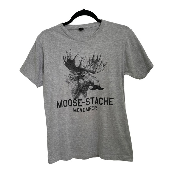 TULTEX T-SHIRT GRAY T-SHIRT SIZE M - Picture 1 of 3